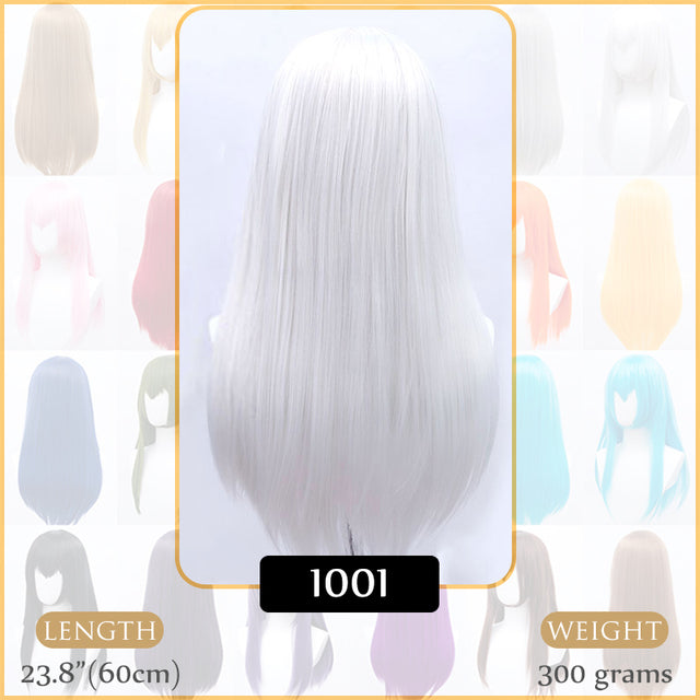 Synthetic Wigs Air Volume High Temperature Soft Hair Silk Bulk Hair Long Curly Big Wave Hair Straight Wig Cosplay