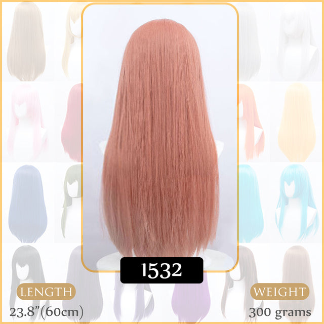 Synthetic Wigs Air Volume High Temperature Soft Hair Silk Bulk Hair Long Curly Big Wave Hair Straight Wig Cosplay