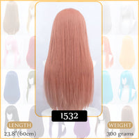 Synthetic Wigs Air Volume High Temperature Soft Hair Silk Bulk Hair Long Curly Big Wave Hair Straight Wig Cosplay