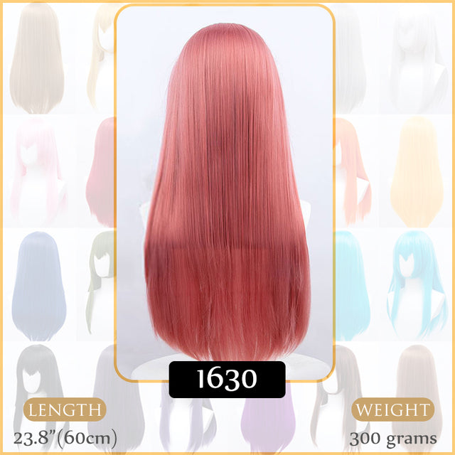 Synthetic Wigs Air Volume High Temperature Soft Hair Silk Bulk Hair Long Curly Big Wave Hair Straight Wig Cosplay