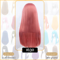 Synthetic Wigs Air Volume High Temperature Soft Hair Silk Bulk Hair Long Curly Big Wave Hair Straight Wig Cosplay