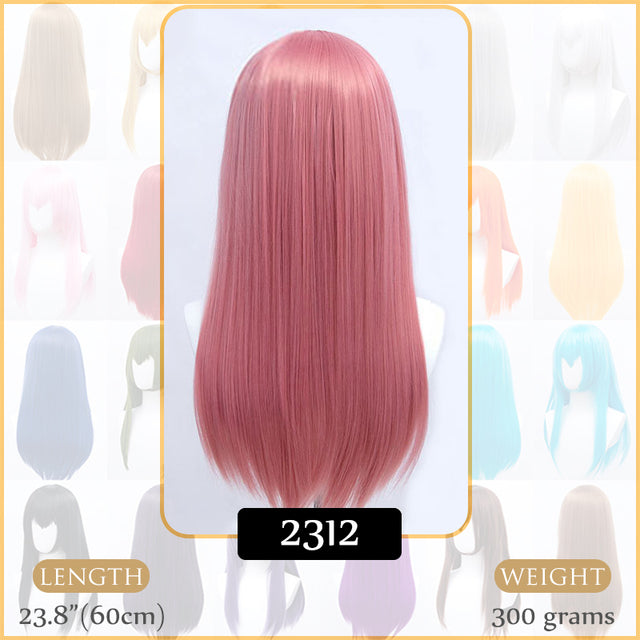Synthetic Wigs Air Volume High Temperature Soft Hair Silk Bulk Hair Long Curly Big Wave Hair Straight Wig Cosplay