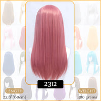 Synthetic Wigs Air Volume High Temperature Soft Hair Silk Bulk Hair Long Curly Big Wave Hair Straight Wig Cosplay