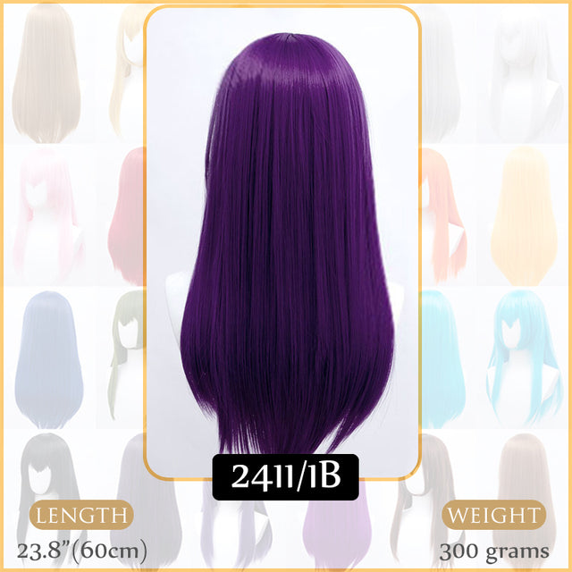 Synthetic Wigs Air Volume High Temperature Soft Hair Silk Bulk Hair Long Curly Big Wave Hair Straight Wig Cosplay