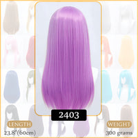 Synthetic Wigs Air Volume High Temperature Soft Hair Silk Bulk Hair Long Curly Big Wave Hair Straight Wig Cosplay