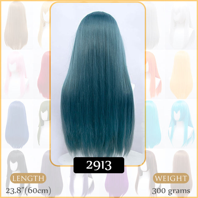 Synthetic Wigs Air Volume High Temperature Soft Hair Silk Bulk Hair Long Curly Big Wave Hair Straight Wig Cosplay