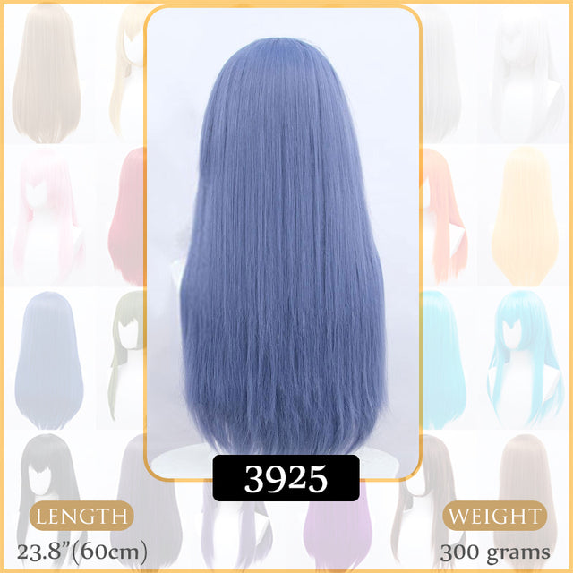 Synthetic Wigs Air Volume High Temperature Soft Hair Silk Bulk Hair Long Curly Big Wave Hair Straight Wig Cosplay