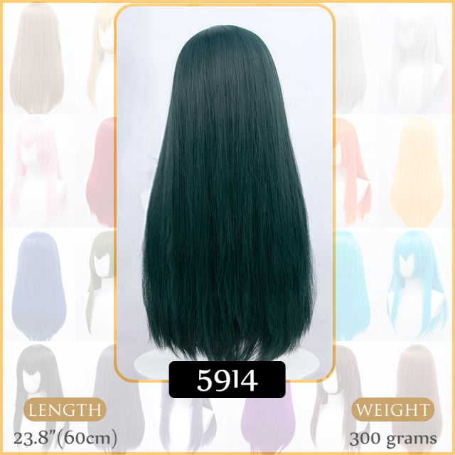 Synthetic Wigs Air Volume High Temperature Soft Hair Silk Bulk Hair Long Curly Big Wave Hair Straight Wig Cosplay