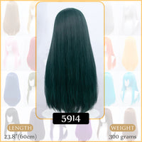 Synthetic Wigs Air Volume High Temperature Soft Hair Silk Bulk Hair Long Curly Big Wave Hair Straight Wig Cosplay