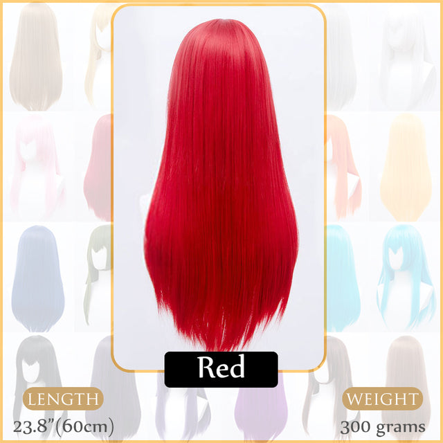 Synthetic Wigs Air Volume High Temperature Soft Hair Silk Bulk Hair Long Curly Big Wave Hair Straight Wig Cosplay