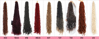 Nu Locs Crochet Hair 36 24 18 Inch 21 Strands Faux Locs Extension Soft Goddess Braiding Dreadlocks Hair For Black Women