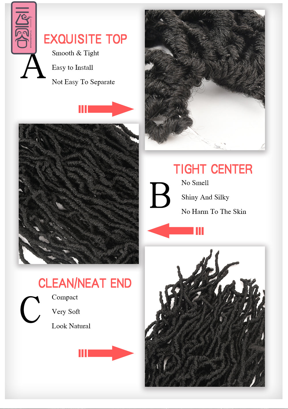 Nu Locs Crochet Hair 36 24 18 Inch 21 Strands Faux Locs Extension Soft Goddess Braiding Dreadlocks Hair For Black Women