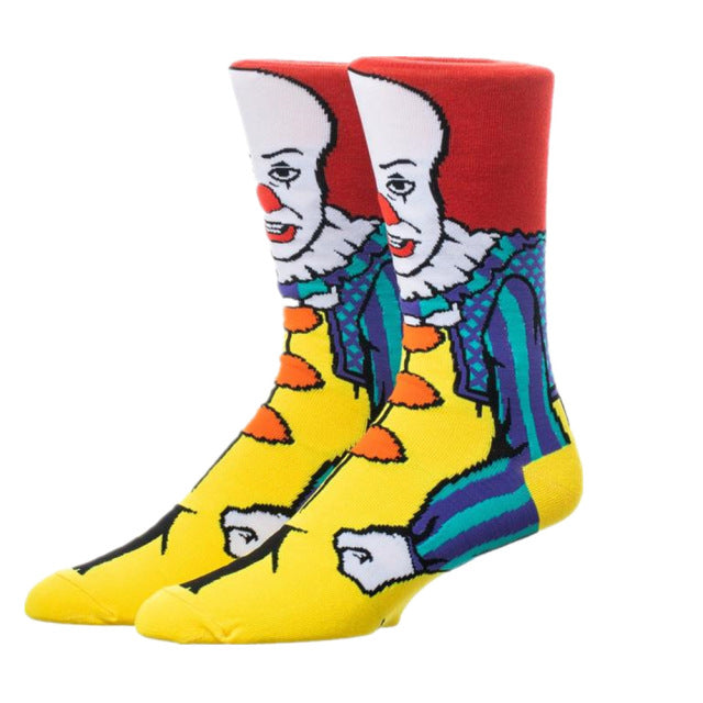 Jason Voorhees Freddy Pennywise Beetlejuice Pinhead Hellraiser Scary Cosplay Costumes Cotton Socks Halloween Adult Stockings
