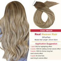 テープインヘアエクステンションバレイヤージュオンブルマシンレミー本物の人毛目に見えないシームレス PU スキン横糸ストレート