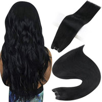 Human Hair Weft Extensions Hair Bundles Ombre Blonde Color 100g Sew In Silky Straight Remy Skin Double Weft For Salon