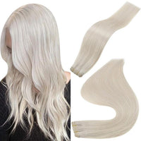 Human Hair Weft Extensions Hair Bundles Ombre Blonde Color 100g Sew In Silky Straight Remy Skin Double Weft For Salon