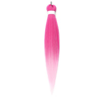 Natifah 人工毛エクステンション三つ編み Synthet ヘアカネカロン髪三つ編み事前ストレッチ編組ヘアエクステンション髪三つ編み
