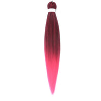 Natifah 人工毛エクステンション三つ編み Synthet ヘアカネカロン髪三つ編み事前ストレッチ編組ヘアエクステンション髪三つ編み
