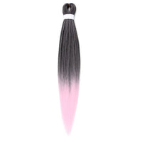 Natifah 人工毛エクステンション三つ編み Synthet ヘアカネカロン髪三つ編み事前ストレッチ編組ヘアエクステンション髪三つ編み
