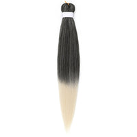 Natifah 人工毛エクステンション三つ編み Synthet ヘアカネカロン髪三つ編み事前ストレッチ編組ヘアエクステンション髪三つ編み