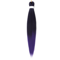 Natifah 人工毛エクステンション三つ編み Synthet ヘアカネカロン髪三つ編み事前ストレッチ編組ヘアエクステンション髪三つ編み