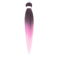Natifah 人工毛エクステンション三つ編み Synthet ヘアカネカロン髪三つ編み事前ストレッチ編組ヘアエクステンション髪三つ編み