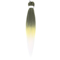 Natifah 人工毛エクステンション三つ編み Synthet ヘアカネカロン髪三つ編み事前ストレッチ編組ヘアエクステンション髪三つ編み