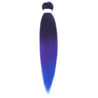 Natifah 人工毛エクステンション三つ編み Synthet ヘアカネカロン髪三つ編み事前ストレッチ編組ヘアエクステンション髪三つ編み