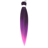 Natifah 人工毛エクステンション三つ編み Synthet ヘアカネカロン髪三つ編み事前ストレッチ編組ヘアエクステンション髪三つ編み