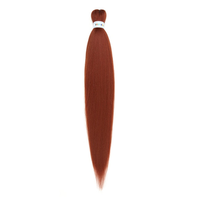 Natifah 人工毛エクステンション三つ編み Synthet ヘアカネカロン髪三つ編み事前ストレッチ編組ヘアエクステンション髪三つ編み