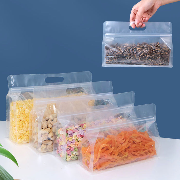 3Pieces Silicone Food Storage Containers Leakproof Containers Reusable Stand Up Zip Shut Bag Cup Fresh Bag Food Storage Bag Fresh Wrap