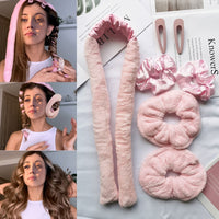 TikTok Best Heatless Curling Rod Headband Lazy Hair Curlers Set Tik Tok