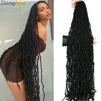Faux Locs Crochet Hair 24 36 inch Faux Locks Crochet Braid Curly Hair New Soft Locs Meche De Cheveux Pour Crochet Braid