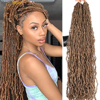 Faux Locs Crochet Hair 24 36 inch Faux Locks Crochet Braid Curly Hair New Soft Locs Meche De Cheveux Pour Crochet Braid