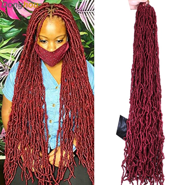 Faux Locs Crochet Hair 24 36 inch Faux Locks Crochet Braid Curly Hair New Soft Locs Meche De Cheveux Pour Crochet Braid