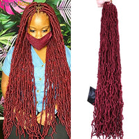 Faux Locs Crochet Hair 24 36 inch Faux Locks Crochet Braid Curly Hair New Soft Locs Meche De Cheveux Pour Crochet Braid