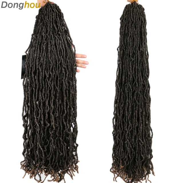 Faux Locs Crochet Hair 24 36 inch Faux Locks Crochet Braid Curly Hair New Soft Locs Meche De Cheveux Pour Crochet Braid