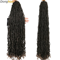 Faux Locs Crochet Hair 24 36 inch Faux Locks Crochet Braid Curly Hair New Soft Locs Meche De Cheveux Pour Crochet Braid