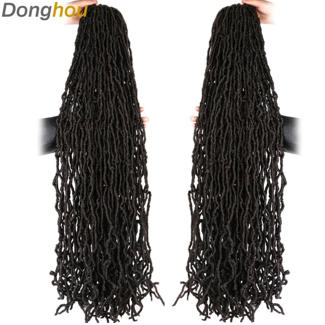 Faux Locs Crochet Hair 24 36 inch Faux Locks Crochet Braid Curly Hair New Soft Locs Meche De Cheveux Pour Crochet Braid