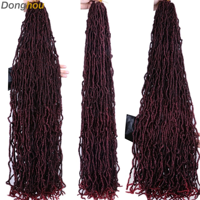 Faux Locs Crochet Hair 24 36 inch Faux Locks Crochet Braid Curly Hair New Soft Locs Meche De Cheveux Pour Crochet Braid
