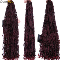Faux Locs Crochet Hair 24 36 inch Faux Locks Crochet Braid Curly Hair New Soft Locs Meche De Cheveux Pour Crochet Braid