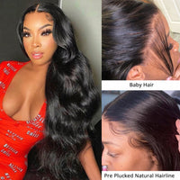 30 40 inch Body Wave Lace Wig 13x6 Lace Frontal Human Hair Wigs Brazilian Loose Water Wave 5x5 Lace Closure Wig for Black Women