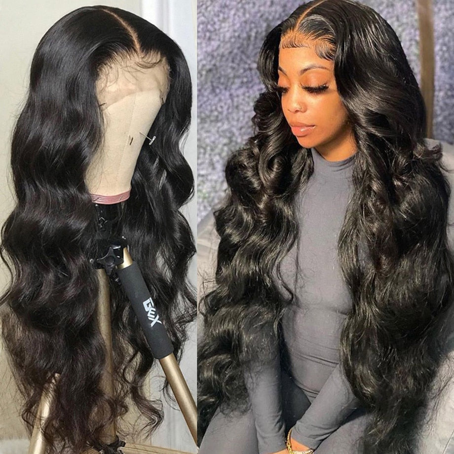 30 40 inch Body Wave Lace Wig 13x6 Lace Frontal Human Hair Wigs Brazilian Loose Water Wave 5x5 Lace Closure Wig for Black Women