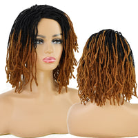 Dread lock Wigs for Black Women Crochet Braided Short Curly Bob Wigs Synthetic Braided Wigs
