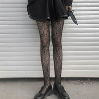 Black Medium Grid Sexy Women High Waist Stocking Fishnet Club Tights Knitting Net Pantyhose Mesh Anime Lolita JK Cosplay Costume