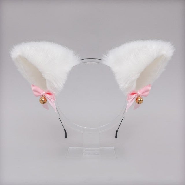 Cosplay Cute Cat Fox Fur Ear Hair Hoops Night Party Anime Lolita Hairband Fur Headbands Clip Girl Hair Accessories Ear Hair Band