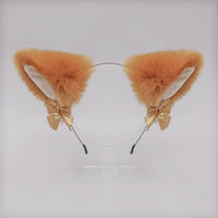 Cosplay Cute Cat Fox Fur Ear Hair Hoops Night Party Anime Lolita Hairband Fur Headbands Clip Girl Hair Accessories Ear Hair Band