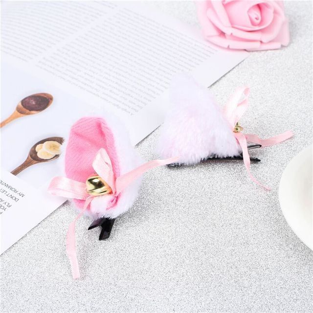 Cosplay Cute Cat Fox Fur Ear Hair Hoops Night Party Anime Lolita Hairband Fur Headbands Clip Girl Hair Accessories Ear Hair Band