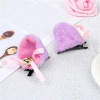 Cosplay Cute Cat Fox Fur Ear Hair Hoops Night Party Anime Lolita Hairband Fur Headbands Clip Girl Hair Accessories Ear Hair Band