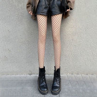 Women Anime Cosplay Lolita Girls Tights Black Sexy High Waist Fishnet Nylon Stocking Mesh Hosiery Pantyhose Lingerie Accessories